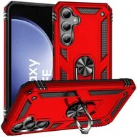CoolGadget Handyhülle Armor Shield Case für Samsung Galaxy S23 FE 6,1 Zoll, Outdoor Cover Magnet Ringhalterung Handy Hülle für Samsung S23 FE 5G