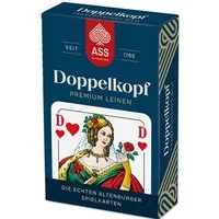 Cartamundi Spiel ASS Doppelkopf Leinen, französisches Bild in Faltschachtel