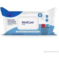 DocMed Feuchttücherbox MoliCare Skin Feuchtpflegetücher (Hautreinigung Pflege, 50 St., Schnelle, hygienische Reinigung), Weiches Spunlace-Vlies