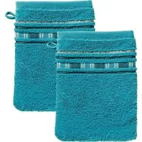 Erwin Müller Waschhandschuh Waschhandschuh "Achern" 2er-Pack, Frottier, Walk-Frottier Uni