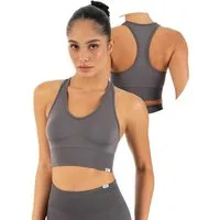 Smilodox Sport-BH Vonda, Sport Top Damen, Gym-BH für Workouts,Training & Yoga V-Ausschnitt, Seamless, Shaped Fit, Support-Bund, elastisch