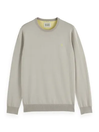 Scotch & Soda - Ecovero-Pullover mit regulärer Passform grau - Gr. - XXL