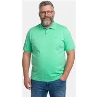 Men Plus Poloshirt Poloshirt Bauchfit Halbarm