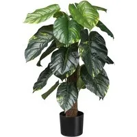 Künstliche Zimmerpflanze Philodendron Scandens Grünpflanze, Creativ green, Höhe 90 cm, mit Kokosfasern am Stamm