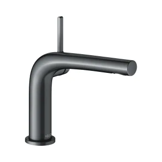Keuco EHM-Waschtischarmatur 120 Edition 400 51504, ohne Ablaufgarnitur, Schwarzchrom geb., 515041301 51504130102