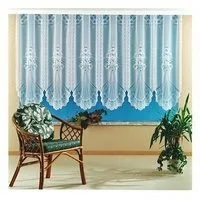 Weckbrodt Gardine Adria (1 St), Kräuselband, halbtransparent, Jacquard, Jacquard, strukturiert, halbtransparent, floral, gebogt, Store