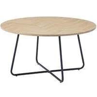 HOME DELUXE Couchtisch rund NOVARA - 88 x 47 cm, Sofatisch, Wohnzimmertisch, Wohnzimmer