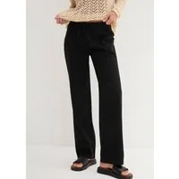 bonprix Leinenhose Loose Fit, mit Kordelzugbund, mit Eingrifftaschen, mit Gesäßtaschen