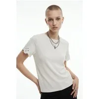 Vero Moda Kurzarmshirt VMLOUISE SS TOP JRS Baumwolle, regular fit