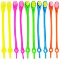 COOL-i ® Schnürsenkel, 10 St. Strapazierfähige Silikon-Schnürsenkel, Kein Binden Nötig