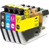 inkpro 4er Druckerpatronen Set LC-3213 kompatibel mit Brother LC3213 Tintenpatrone (für DCP-J572 DW, DCP-J772 DNW, DCP-J772 DW, DCP-J774 DW, MFC-J491 DW, MFC-J497 DW, MFC-J890 DW, MFC-J895 DW, 4-tlg., je eine Patrone LC-3213 black, cyan, magenta und 
