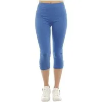 F&K-Mode Caprileggings Damen Capri 3/4 Leggings kurze Baumwolle Hose kurze