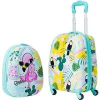 COSTWAY Kinderkoffer 2tlg Kinderkoffer, mit Rucksack