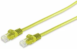 S-IMPULS Keystone RJ45 Patchkabel CAT 7 Rohkabel U/UTP, gelb, 20 m