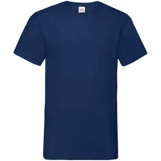 Fruit of the Loom Herren Valueweight V-Ausschnitt T-Shirt (Marineblau)