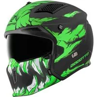 Bogotto Motorradhelm Radic Skulash Helm, Ratschenverschluss