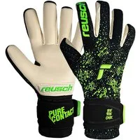 Reusch Torwarthandschuhe Pure Contact Gold mit Innennaht Schnitt und Grip Gold Belag