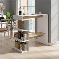 Vicco Bartisch Dana, Weiß/Goldkraft Eiche/Goldkraft Eiche, 108 x 50 cm (1-St)
