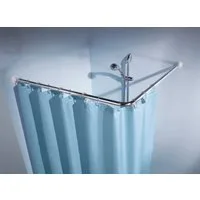 Kleine Wolke Winkelstange Winkelstange, kürzbar, mit Bohren, Aluminium, Kunststoff, für Duschvorhänge