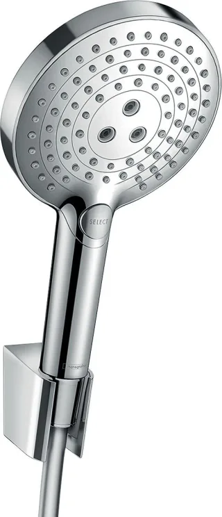Hansgrohe Brausenset Raindance Select S 120 Porter'S chrom mit 1250mm Brauseschlauch, 26701000 26701000