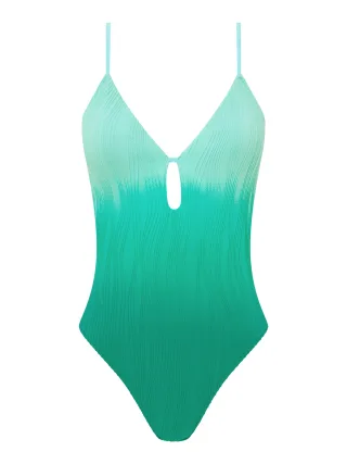 Chantelle Lingerie - Swim One Size Tief ausgeschnittener T-Shirt-Badeanzug; bügellos Lagoon Tie And Dye - Gr. - M