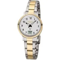 Regent Funkuhr Regent Damen Uhr FR-258 Metall Funk, (Funkuhr), Damen Funkuhr rund, klein (ca. 30mm), Metallarmband