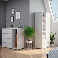 Vicco Kommode Ruben, Weiß, 120 x 101.9 cm (1 St)