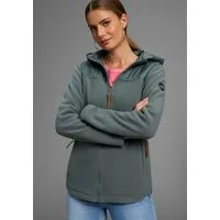 Polarino Hybridjacke mit wattiertem Schulterbereich, Übergangsjacke