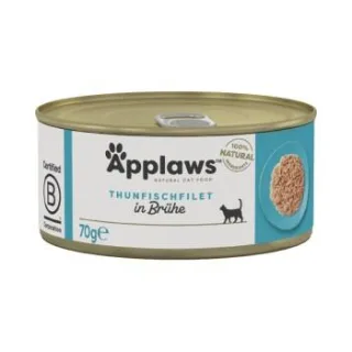 Applaws Nassfutter Katze Adult in Brühe Thunfischfilet 24x70 g
