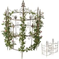 CLP Rankgitter Klivia Rankgitter 2er‑Set Set, 2 St., 2er, Verschnörkeltes, traditionelles Design mit dekorativen Zierspitzen