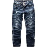 REPUBLIX Straight-Jeans JAX Herren Regular Fit Destroyed Jeans