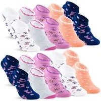 sockenkauf24 Sneakersocken 10 Paar Kinder Sneaker Socken Jungen & Mädchen Baumwolle Kindersocken (56269, 31-34) WP