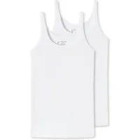 Schiesser Trägertop 95/5 (2er Pack) Single-Jersey Qualität, Rundhalsausschnitt, Cotton-Mix