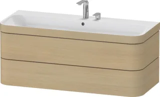Duravit Happy D.2 Plus c-bonded Set wandhängend Mediterrane Eiche 1175x490x480 mm - HP4639E71710000 HP4639E71710000
