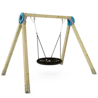 Profi Nestschaukel Cocoon für Spielplatz - Robuste 11x11 cm Konstruktion - Langlebige Schaukel für öffentliche Anlagen und Kindergärten - Wickey