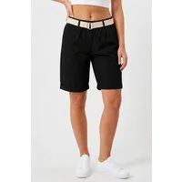 Kendindza Collection Chinoshorts Stretch Kurze Bermuda Shorts Damen Knielang Kurze Hose Damen Sommer Gummibund, Weiches Material, Loose Fit, weiter geschnitten