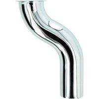 tecuro Siphon MS-Bördelrohr Ø 32 mm, S-Form, Versatz 50 mm für Siphon