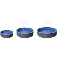 Flamingo Hundepool Hundepool Sprinkle rund blau/dunkelgrau