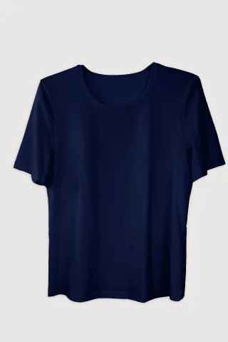 Nina von C. - Halbarm Shirt nachtblau - Gr. - 42