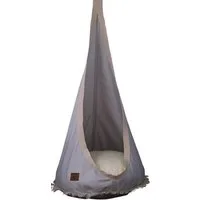 Pamek Nestschaukel Hängecocon mit Sitzkissen Hänhehöhle Kinderschaukel Hängesessel, Sitzkissen 62 cm Durchmesser.