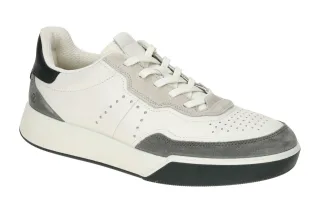 Ecco 539814 Street Court Herren Sneakers Wei? Moon/White/Gravel/Sea - atmungs...