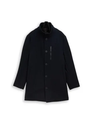 Tom Tailor - 2-in-1 Wollmantel mit abnehmbarem Einsatz sky captain blue - Gr. - XL