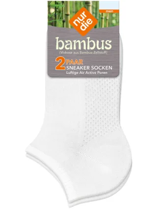 NUR DIE Herren Sneaker Socken Bambus¹ 2er Pack