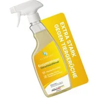 Klarberg Geruchsentferner Enzymreiniger Spray –entfernt Tierurin & Gerüche von Teppich & Polster, zersetzt Gerüche effektiv, leichter Zitrusduft, Made in DE
