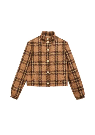 s.Oliver BLACK LABEL - Indoor-Jacke braun/mehrfarbig - Gr. - 36