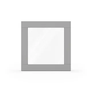 Fenster Weißaluminium RAL 9006, Holzfenster, Classic IV 68, 510 x 510 mm, einteilig, festverglast, individuell konfigurieren