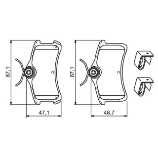 Bosch Bremsbel?ge hinten Toyota Avensis Corolla 0986494274