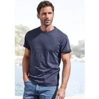 John Devin T-Shirt mit Slub-Garn Struktur aus leichter, strukturierter Baumwollqualität