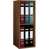 VCM Standregal Bücherregal Offas H. 72 x B. 34 x T. 30 cm, Holzregal stehend, platzsparender Aktenschrank, CD DVD Aufbewahrung