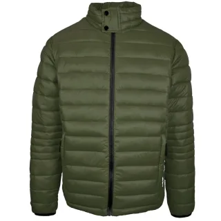 Plein Sport Schlichte gefütterte grüne Jacke
